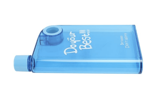 Water Bottle, Multifunctional Portable 420ml Capacity Space Saving Plastic Travel Mug with Round Hole for School Use (Blue) - Image 4